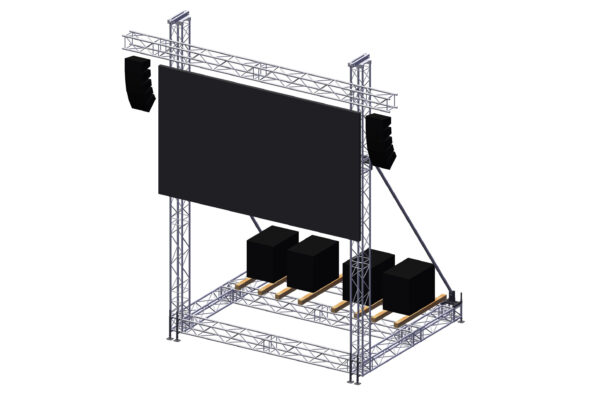 LED Stand für LED Leinwand bis 24m² 6m Hoch